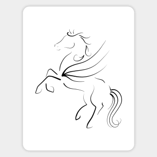 Rearing Pegasus Magnet